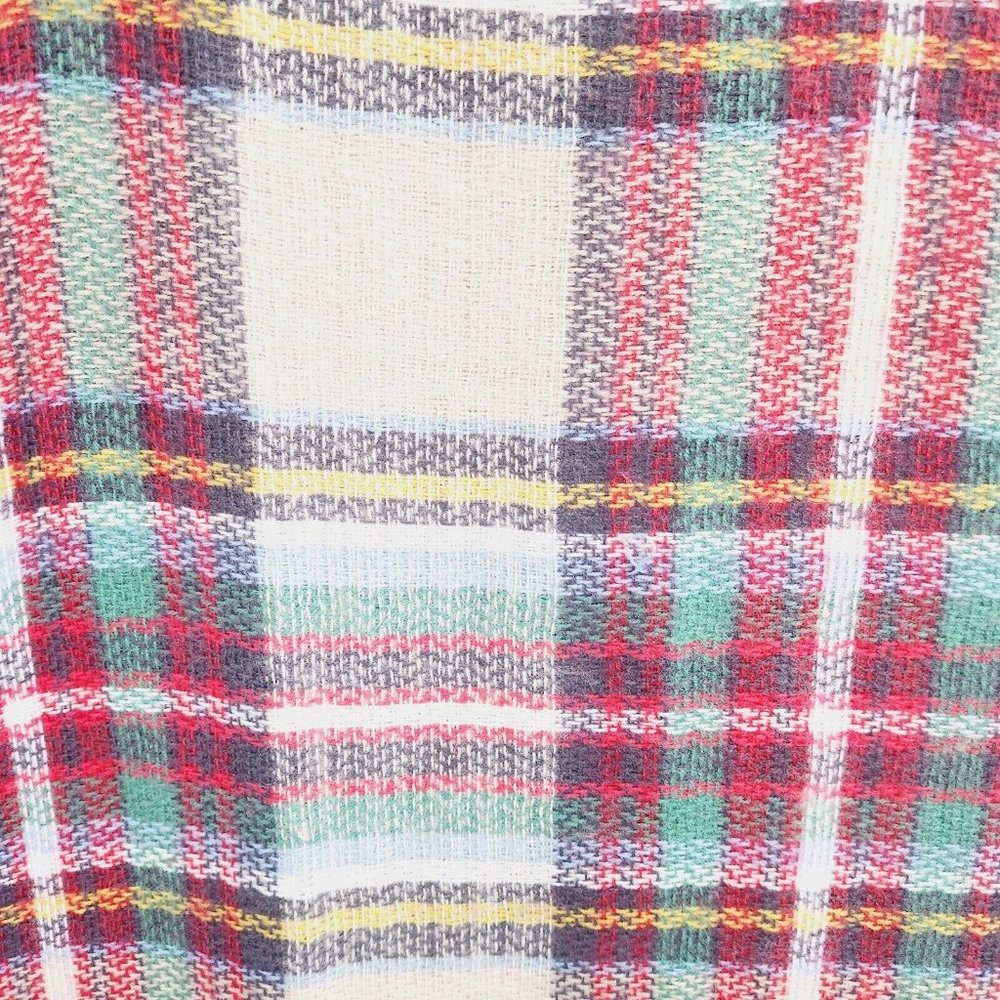 New Women's Scarf multicolor Checkered Print Fashion Long One Size - Picture 4 of 4